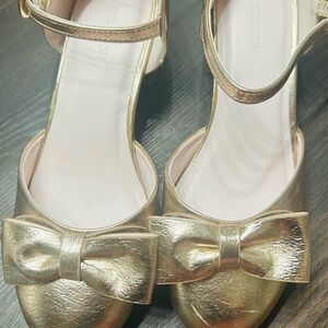 Gold Bow Women's Shoes